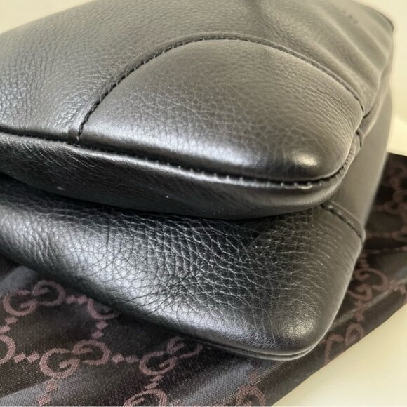 Gucci Jackie Black Leather Twist Handle Shoulder Bag - Picture 8 of 15